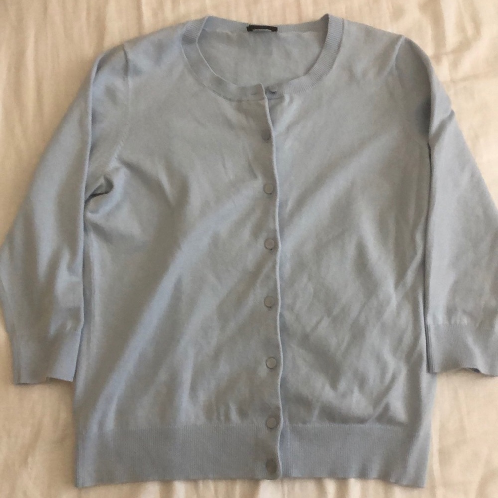 light blue cardigan talbots